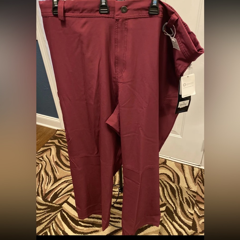 New Cherokee Infinity Burgundy Wine 3XL Men scrub pants bottoms CK200AS short 3X